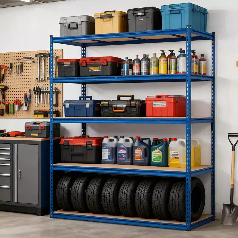 5-Tier Heavy Duty Adjustable Metal Garage Shelving Unit – 2500 lb