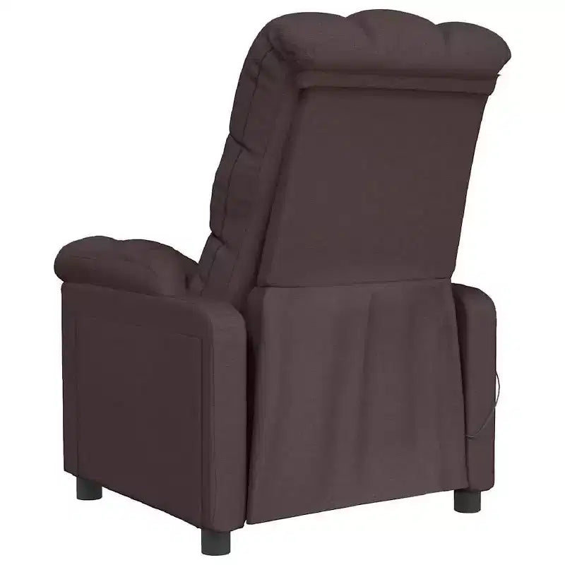 Reclining Massage Chair with Memory Foam Cushion – Light Grey Fabric