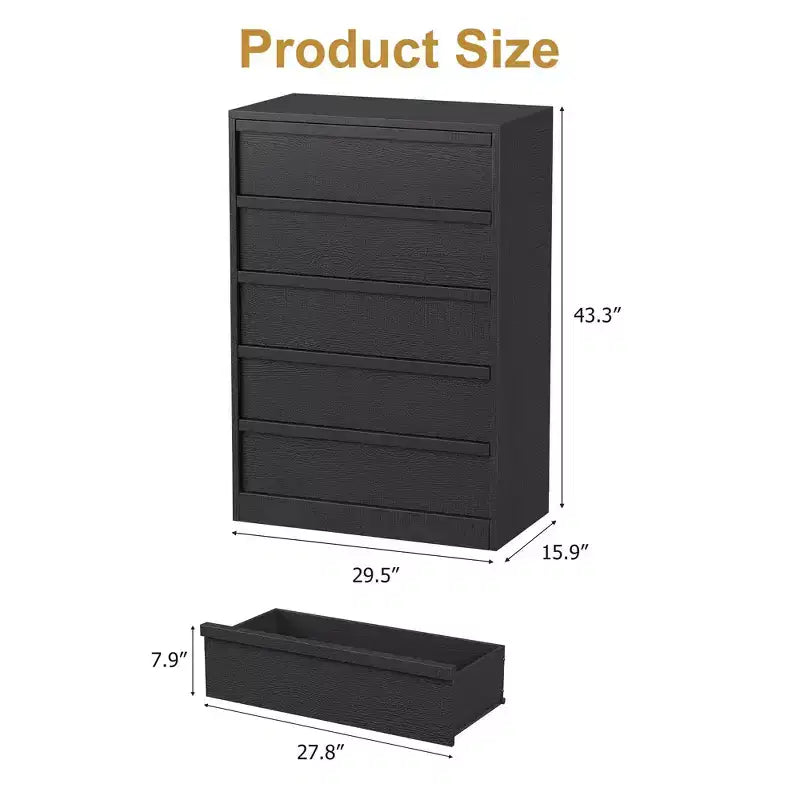7-Drawer Tall Dresser with Storage – Modern Chest of Drawers
