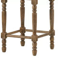 Counter Height Barstool with Linen Upholstery and Nailhead Trim