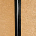 4-Panel Jute Shoji Screen Folding Privacy Divider – Black, 6 ft Tall