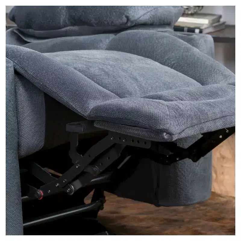 Upholstered Glider Recliner Chair with Cup Holders