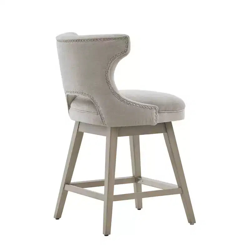Swivel Counter Height Barstool with Arms – 25.75" Seat Height