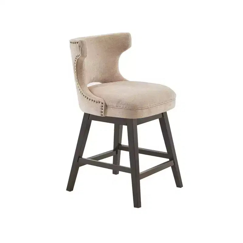 Swivel Counter Height Barstool with Arms – 25.75" Seat Height