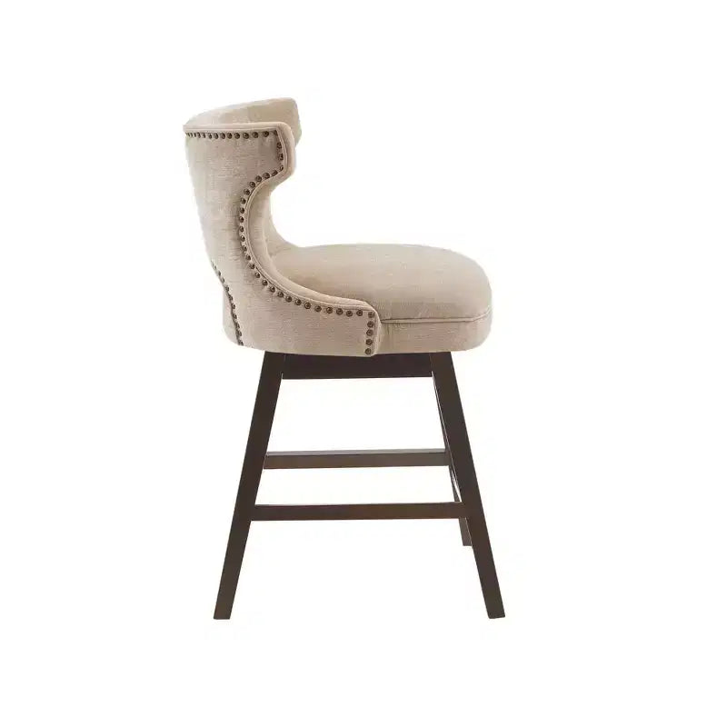 Swivel Counter Height Barstool with Arms – 25.75" Seat Height