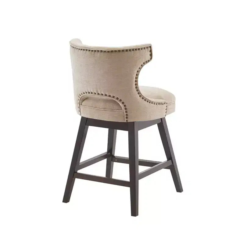 Swivel Counter Height Barstool with Arms – 25.75" Seat Height