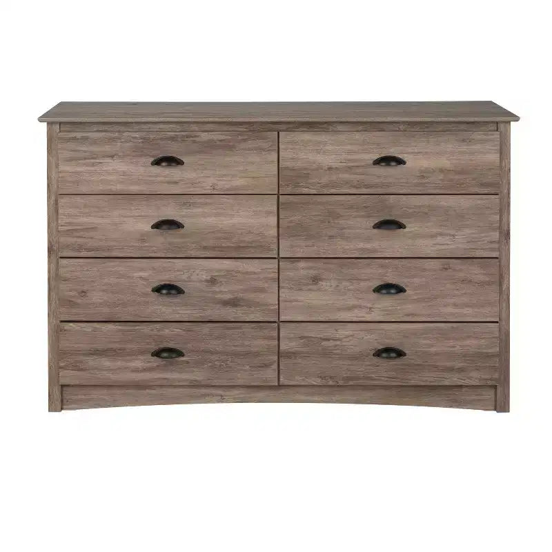 8-Drawer Wide Dresser with Metal Glides and Anti-Tip Hardware