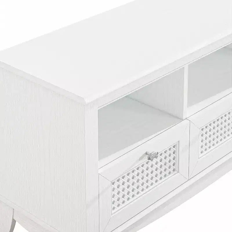 55-Inch Wood TV Stand with Drawer for TVs up to 60" – Natural