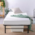 14-Inch Platform Bed Frame with Bamboo Slats – Twin, Black