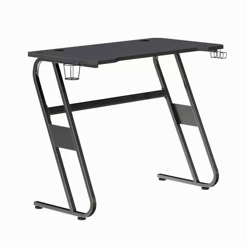 Professional Gaming Ergonomic Desk with Cup Holder and Headphone Hook